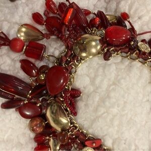 Beautiful Chicos necklace.  Red new